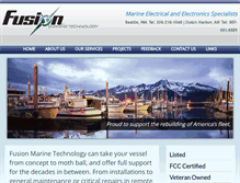 Tablet Screenshot of fusionmarinetech.com